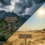 आगामी तीन दिनको मौसम पूर्वानुमान: पहाडी भू-भागमा वर्षा र हिमपात, तराईमा ‘तातो दिन’ को सम्भावना